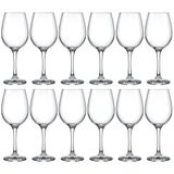 Conjunto De Taças Para Vinho Nadir Barone 385 Ml 12 Peças