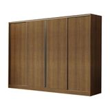 Guarda-roupa Casal Madesa Apolo 4 Portas De Correr Rustic
