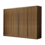 Guarda-roupa Casal Madesa Apolo 4 Portas De Correr Rustic