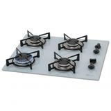 Fogão Cooktop Fischer 4 Bocas Gás Mesa Vidro - Branco 1519-5902