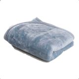 Cobertor Para Berço Liso Flannel Super Macio 300g/m Azul