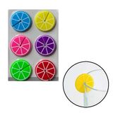 Jogo De Marcador De Copos E Taças Fruit 6 Unidades