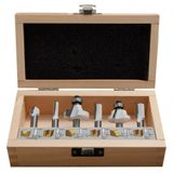 Makita Kit De Fresas Encaixe De 1/4 Pol 6 Peças D-53578