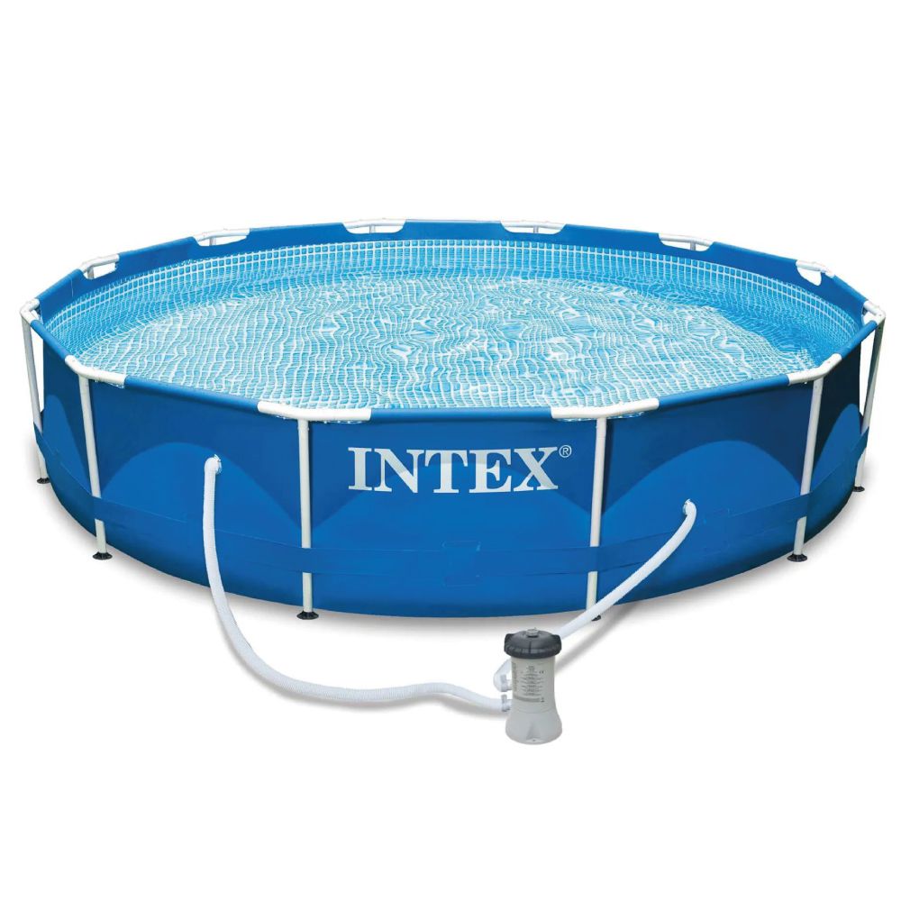 Piscina Intex 4.485 Litros Estrutural Azul Com Bomba Filtrante