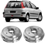 Par Tambor Freio Peugeot 206 207 99/15 Traseiro C/cubo