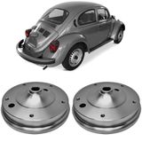 Par Tambor Freio Fusca Karmann Ghia Traseiro Com Cubo