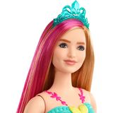 Barbie GJK16 Dreamtopia Princess Doll, Curvy com Hairstreak Rosa, 3 a 7 anos, Multicolor