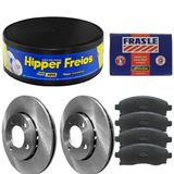 Kit Pastilha Disco Freio Peugeot 206 1.6 2001 A 2008 Diant
