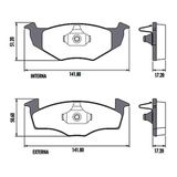 Kit Pastilha Disco Freio Voyage 2012 A 2020 Diant Vent Bosch