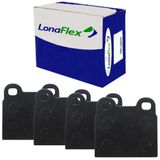 Kit Pastilha Freio Gol G1 1.0 1.6 83 A 93 Dianteira Lonaflex