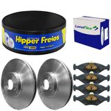 Kit Pastilha Disco Freio Palio 1.6 2011 A 2017 Diant Vent