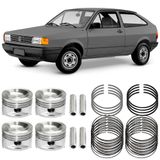 Kit Pistão Anel Std Volkswagen Gol 1.6 85 A 89 Gasolina