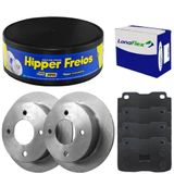 Kit Pastilha Disco Freio Voyage 1.6 94 A 95 Dianteiro Sólido