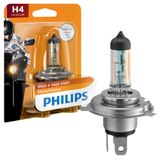 Lâmpada Farol Motovision H4 12v 60/55w Philips 12342mvb1