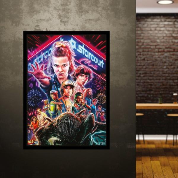 Quadro Decorativo Série Stranger Things A4