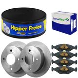 Kit Pastilha Disco Freio Gol G1 2.0 89 A 94 Dianteiro Sólido
