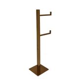 Papeleira Quadrada De Chão Red Gold Com Reserva Inox 304