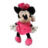 Mini Minnie Vestido Rosa 28cm Bicho De Pelucia