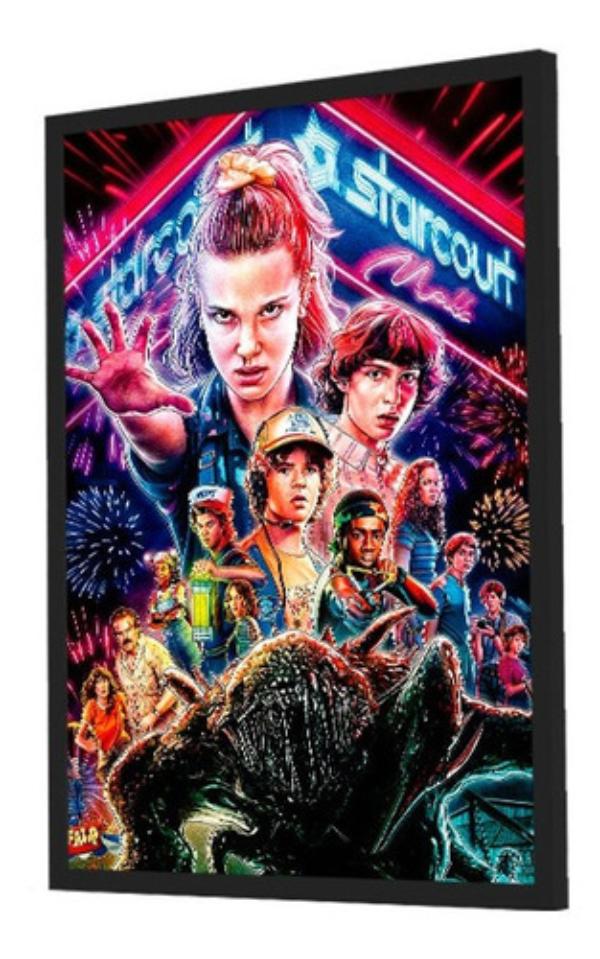 Quadro Decorativo Série Stranger Things Grande 53x73cm