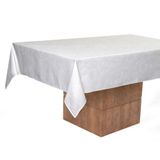 Toalha De Mesa Sienna Karsten Branca Quadrada 1,80 X 1,80 M