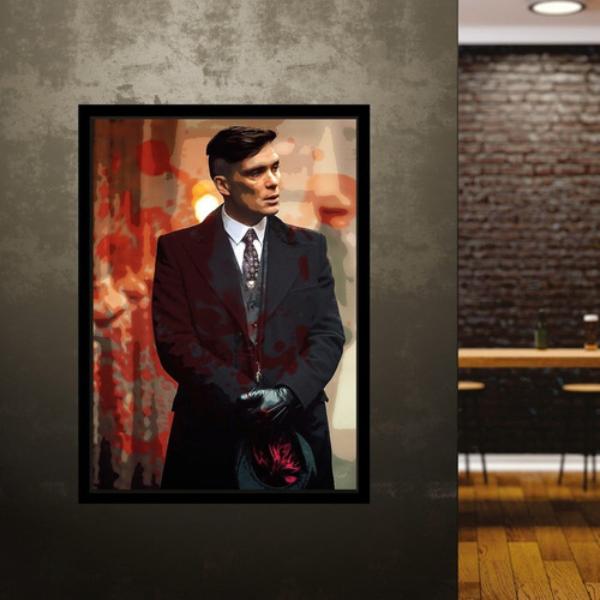 Quadro Decorativo Série Peaky Blinders Tomas Shelby A4