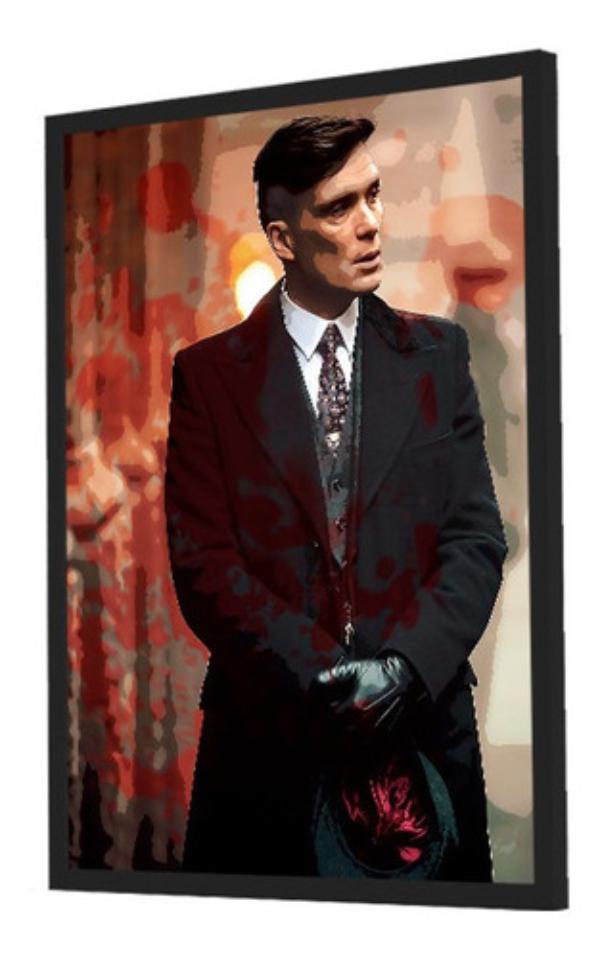 Quadro Decorativo Peaky Blinders Tommy Shelby Grande 53x73cm