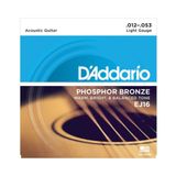 Encordoamento Violão Aço 012 Daddario Ej16 Phosphor Bronze