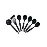 Kit De Utencilios De Cozinha Colher Espátula Escumadeira 7pç