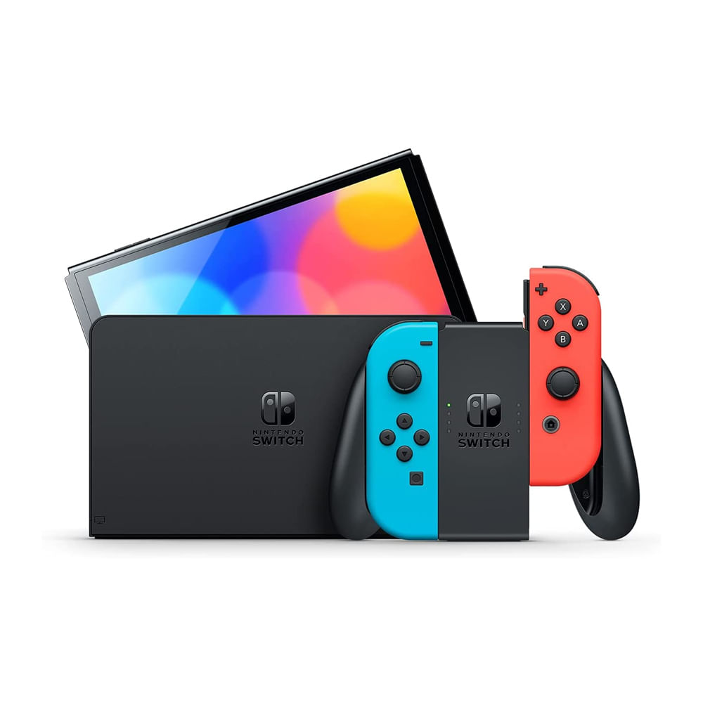 Console Nintendo Switch Tela OLED 7 Polegadas 64GB Neon - Carrefour