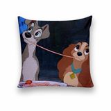 Almofada Decorativa 25x25 Dama E O Vagabundo Macarrão