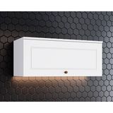Armário Aéreo P/ Cozinha Americana C/ 1 Porta Basculante 80cm Branco - Henn