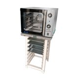 Forno Turbo Convec. Inox Fcsb4e 220v + Bancada Mes-004 + 4 Assadeiras - Venâncio 220v