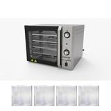 Forno Turbo Convec. Inox Fcsb4e 220v + 4 Assadeiras - Venâncio 220v