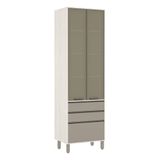Paneleiro De Cozinha 70 Cm Bronze 3 Gavetas Linea Pátina Ff