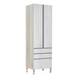 Paneleiro 70cm 2 Portas 2 Gavetas 1 Gavetão Lis Legno Crema