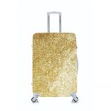 Capa Protetora Para Mala Viagem Grande Glitter Dourado