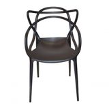 Conjunto Com 6 Cadeiras Allegra Preta Polipropileno Salna
