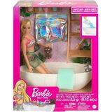 Boneca Articulada - Barbie Dia De Spa - Banho De Espuma Relaxante - Mattel