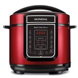 Panela De Pressão Elétrica Mondial Master Cooker Red Pe-39 Vermelho/inox 127v