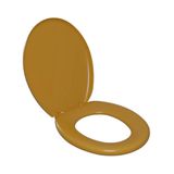 Assento Almofadado Oval - Astra Caramelo Escuro