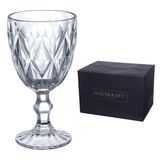Taça Para Água E Vinho De Vidro Diamond 320ml 6 Pecas Hauskraft
