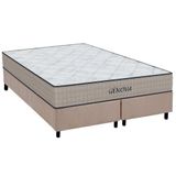 Cama Box King: Colchão Espuma Orthoflex D45 Genova + Base Crc Suede Clean(193x203)
