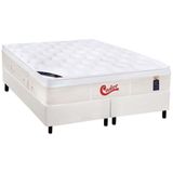 Cama Box Queen: Colchão Molas Ensacadas Castor Pocket Gold Star Vitagel + Base White(158x198)