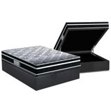 Cama Box Baú Casal: Colchão Espuma D33 Probel /ep Prodormir Tech1500 Plus + Base Gray(138x188)