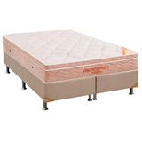 Cama Box King: Colchão Espuma Ortobom Apollo Viscomemory Bamboo + Box Courano Clean(186x198)