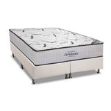 Cama Box King: Colchão Espuma Ortobom D45 High Foam + Base Crc Courano White(193x203)