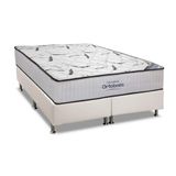 Cama Box King: Colchão Espuma Ortobom D45 High Foam + Base Crc Courano White(186x198)