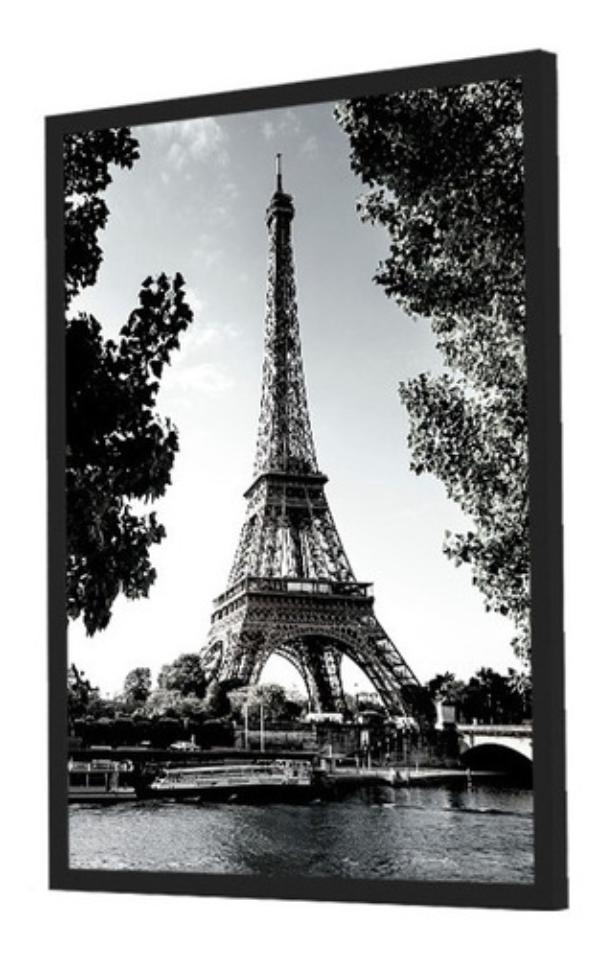 Quadro Decorativo Torre Eifflel Paris Grande 53x73cm