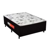 Cama Box Conjugado Casal: Colchão Ortopédico Unipremium Black (138x188x40) Polar