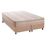 Cama Box Queen: Colchão Ortopédico Paropas Ag65 Master + Base Crc Suede Clean(158x198)